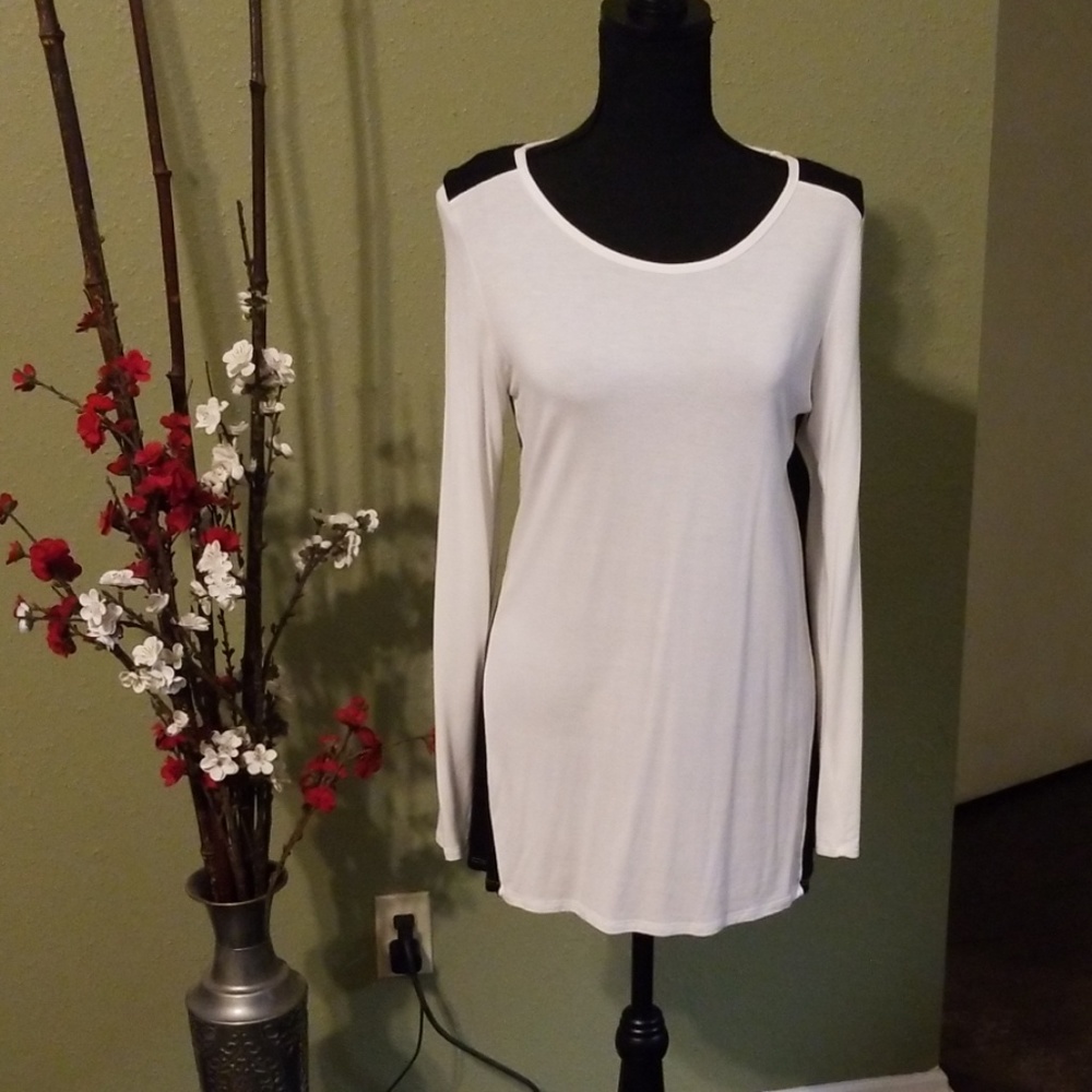 ❤Black and white tunic